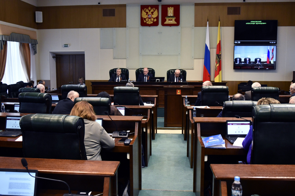 Законодательное Собрание Тверской области провело очередное пленарное заседание